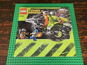 LEGO Power Miners 8960 Thunder Driller 95% complete with manual