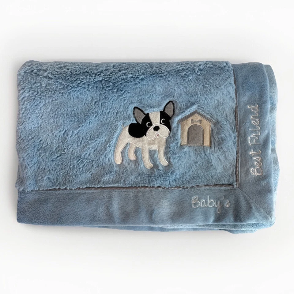 Koala Bebé Azul Cuna Manta Bebés Mejor Amigo Bulldog Francés Cachorro Juguetes R Us Foto 2 de 4