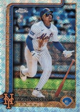 2025 Topps Chrome Logofractor #170 Francisco Lindor - New York Mets
