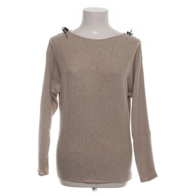 Mango Basics, Strickpullover, Größe: S, Beige, Einfarbig, Feinstrick, Damen #QSr