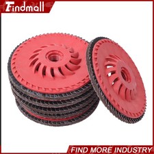 Findmall 10 PCS 4-1/2" x 7/8" 80 Grits Type 29 Ceramic Grain Flap Sanding Discs