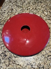 Global Views Modern Candy Apple Red Disc Cera...