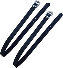 Faderr Equestrian Leather Spur Straps with Buckle, Solid Spur Strap Horse Ridin