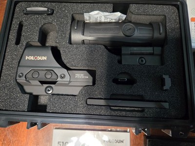 HOLOSUN HS510C Open Reflex Red Dot Sight with HM3X Magnifier Combo
