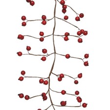 RED FOAM BERRIES GARLAND 24