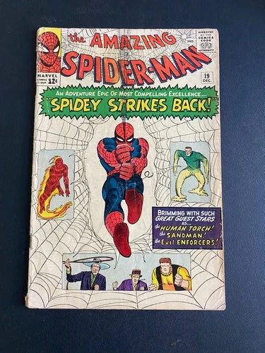 The Amazing Spider-Man #19 Solid Book!  Complete VG/F 5.0 (Marvel Comics 1964)