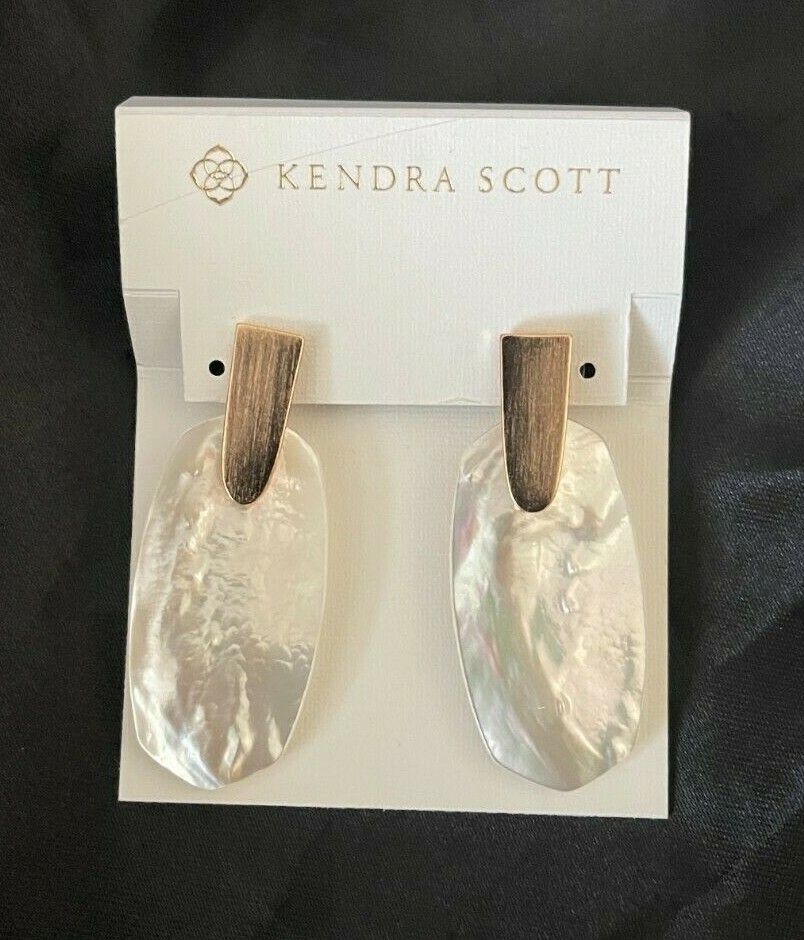 Kendra Scott Aragon Drop Earrings Abalone Dichroic Pink Turquoise YOU CHOOSE - Picture 21 of 29