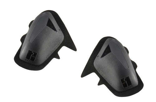 Paire De Savons (Genouillères) Pour Piste Moto Stech Moto - Noir, Nylon - Protection Amovible Et Imperméable