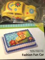 Decopac Fashion Fun Car Cake Topper Decorating Kit Birthday Flower Power 60s Decopac Fashion Fun Car Cake Topper Decorating Kit Birthday Flower Power 60s
