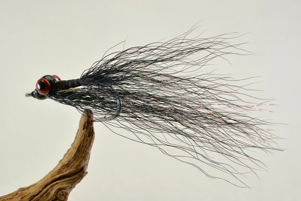 6ct - Black Clouser Minnow Flies - Mustad Saltwater Duratin Hooks - Image 2 of 2