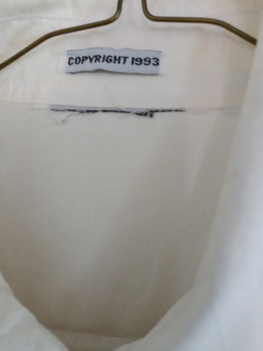 Vintage Multi-color Beaded Fringe On White LS  Western Cowgirl Shirt  Size L - Picture 4 of 7