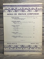 Vintage Sheet Music Les Temps Des Lilas 1942 Ernest Chausson Maurice Bouchor