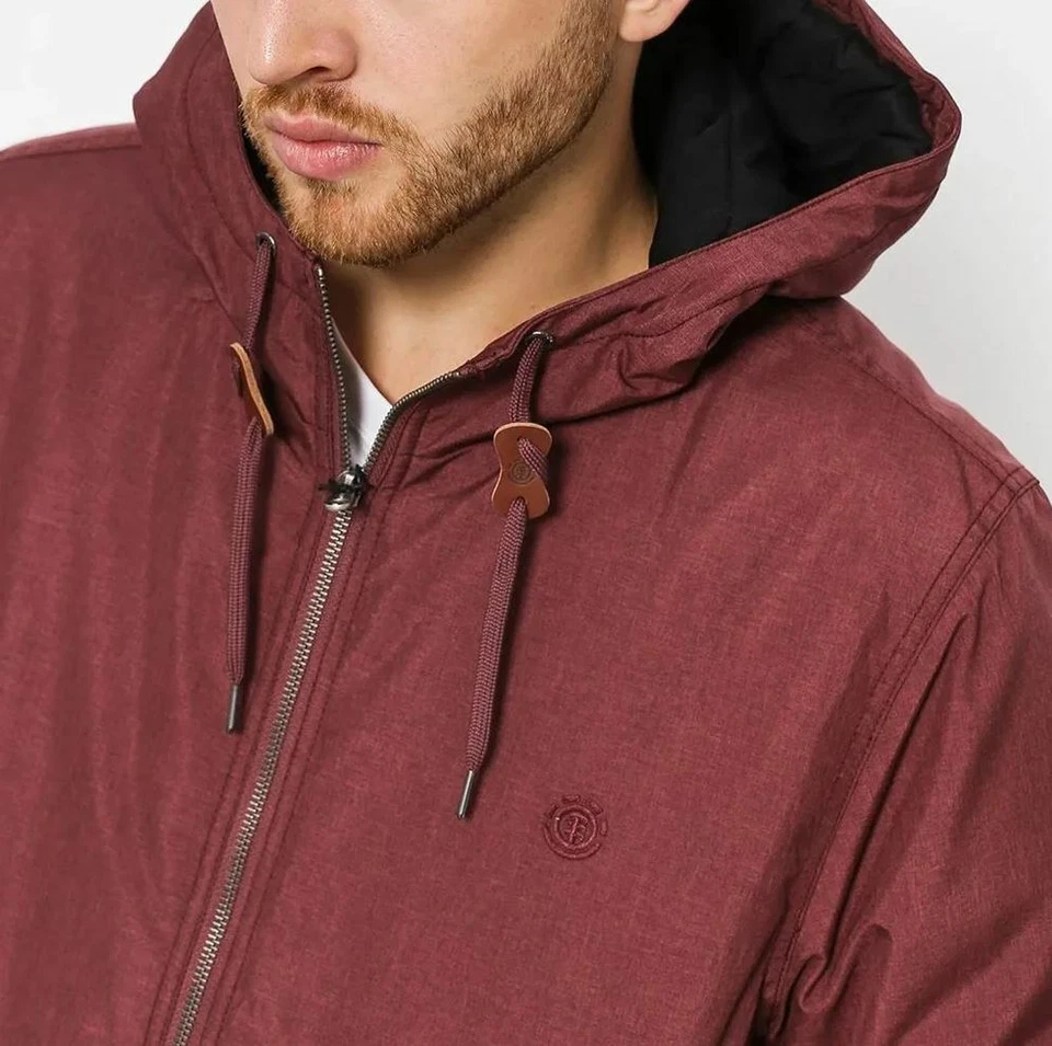 Nuevo Nuevo Con Etiquetas Element Para Hombre Chaqueta Dulcey Con Capucha Bolsillos Frontales Cremallera Talla Mediana Foto 3 de 4