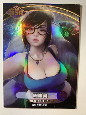 MeiLing Zhou Overwatch Goddess Carnival Waifu Card Girl Holo Doujin Anime Sexy