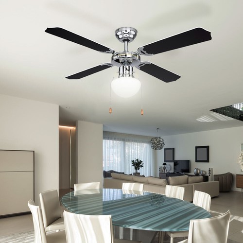 LED Deckenventilator Dimmbar Deckenlampe RGB Remote Vor- Rücklauf Flügel wendbar - Bild 10 von 12