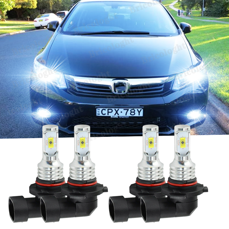 For Honda Civic Sedan 4-Door 2004-2015 6000K LED Headlights Bulbs