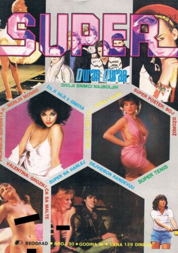 SUPER ITD #30 1986 COUVERTURE MAGAZINE YOUGOSLAVE MARILYN MONROE / JOAN COLLINS - Photo 1 sur 1