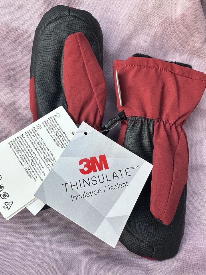 NUEVO Guantes rojos Disney Minnie Mouse niñas pequeñas talla 3/4 3M Thinsulate Foto 2 de 4