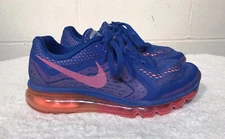 Nike Air Max 2014 Blue Pink Running Shoes 621078-400 Women’s Sz 7.5 EUC