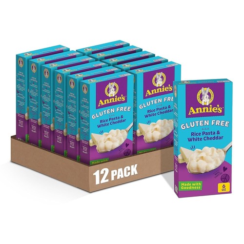 Delicious Gluten Free Mac & Cheese: Annie's Rice Pasta & White Cheddar, 12 Boxes - Picture 3 of 11