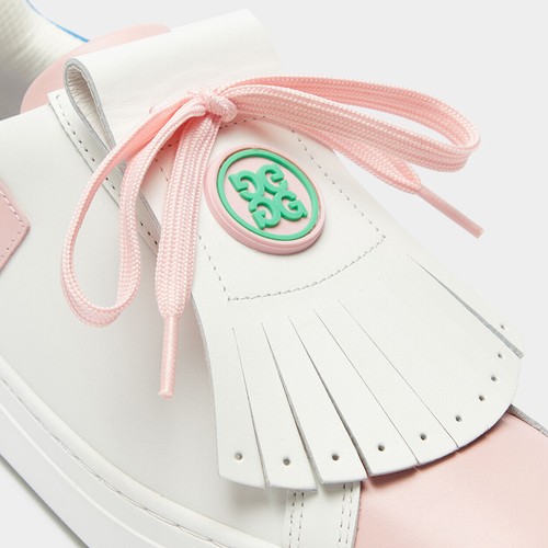 New G/FORE GFORE DURF LEATHER COLOURBLOCK KILTIE GOLF SHOE G4LF23EF51-SNO WHITE - Picture 6 of 9