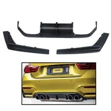 For 2015-20 BMW F80 M3 F82 F83 M4 V Style Rear Bumper Diffuser Lip Carbon Fiber