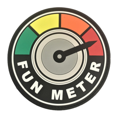 FUN METER PVC Morale Patch Hook & Loop (Ranger SEAL Topgun Navy SWAT F ...