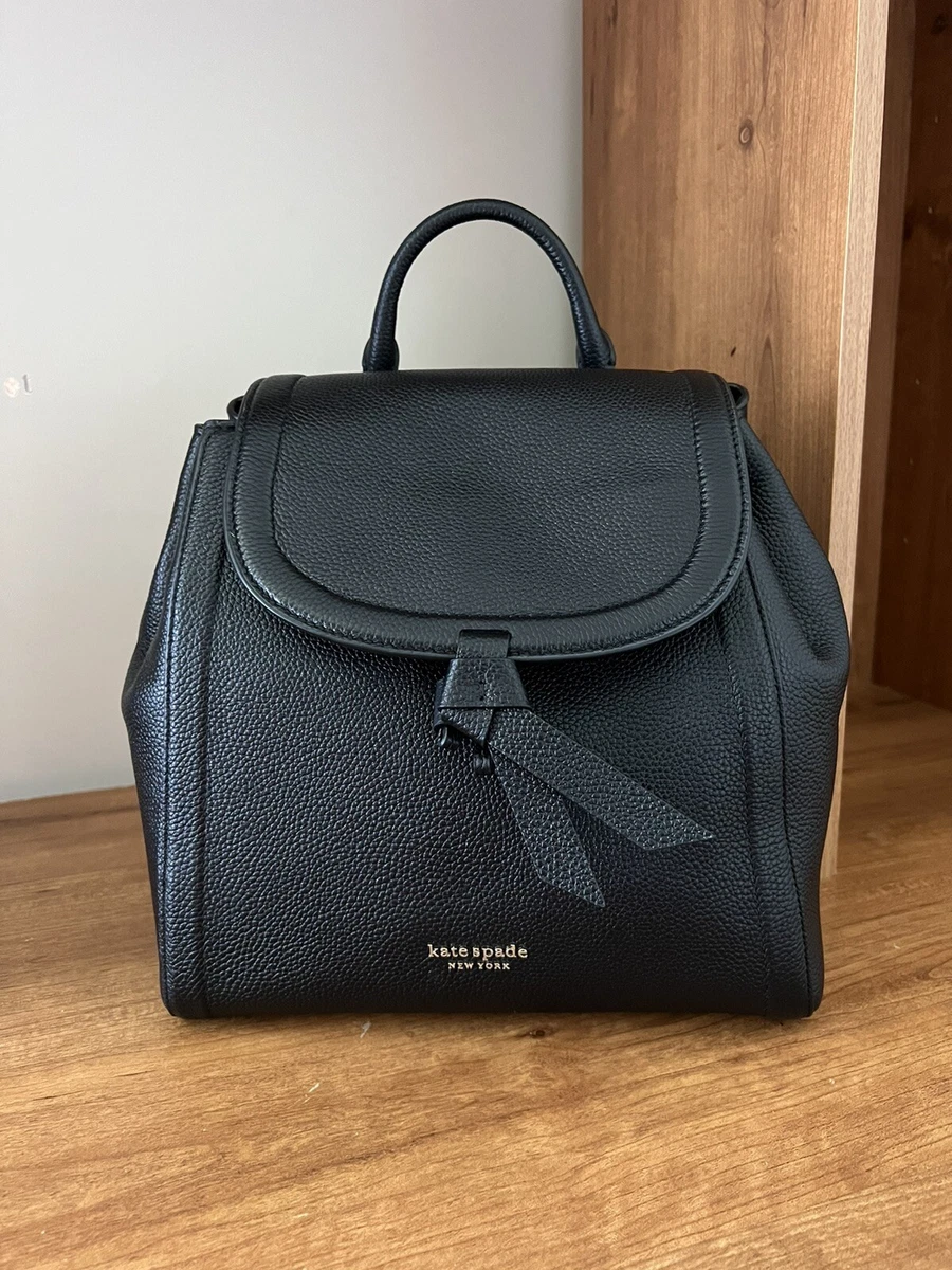 Kate Spade Knott Medium Leather Tote Black