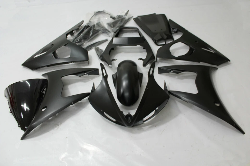 Motocycle Injection Bodywork Fairing Kit For Yamaha YZF R6 2003 2004 Matte Black - Imagem 2 de 4