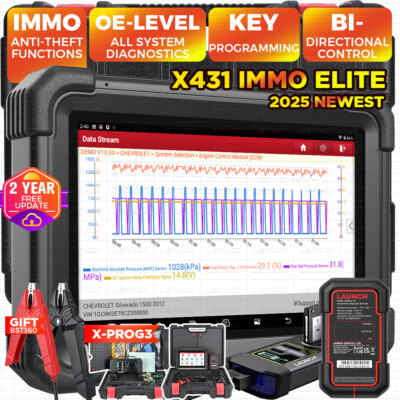 Launch X431 IMMO ELITE PLUS PRO 5 Key Programming Full System Diagnostic Scanner
