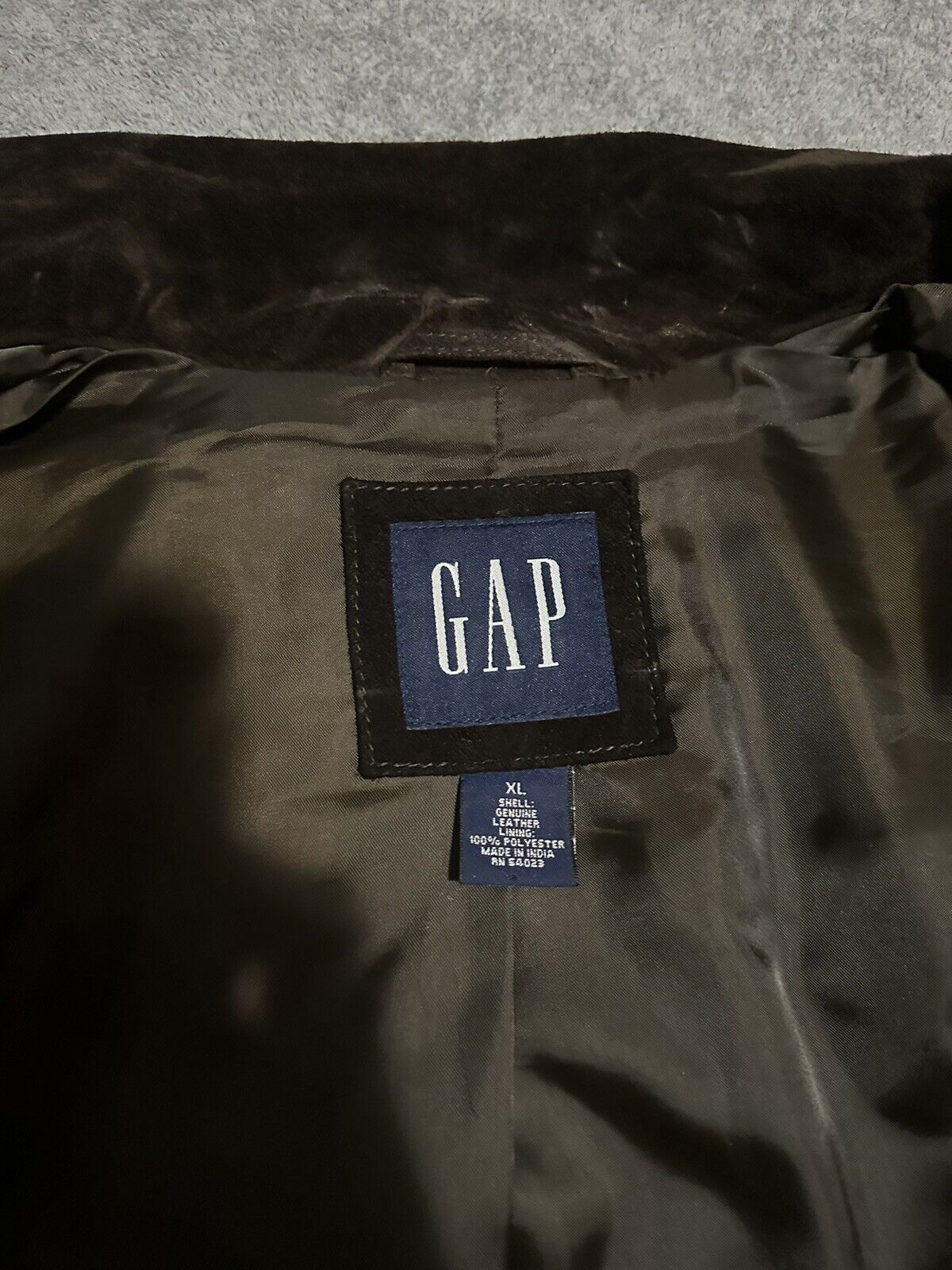 Vintage Gap Y2k 2000 Mens Large XL Button Up Sued… - image 3