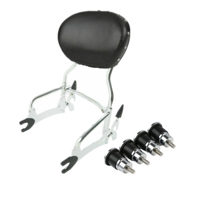 12'' Sissy Bar Pad & Quick Release Spools For Indian Chieftain Dark Horse Limited