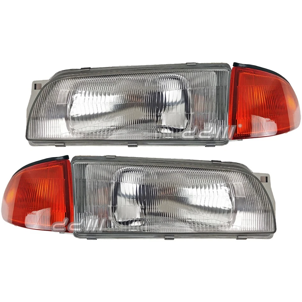 Faro ámbar lámpara de esquina apto para Mitsubishi Lancer Mirage 4D sedán 1993-1996 Foto 2 de 4