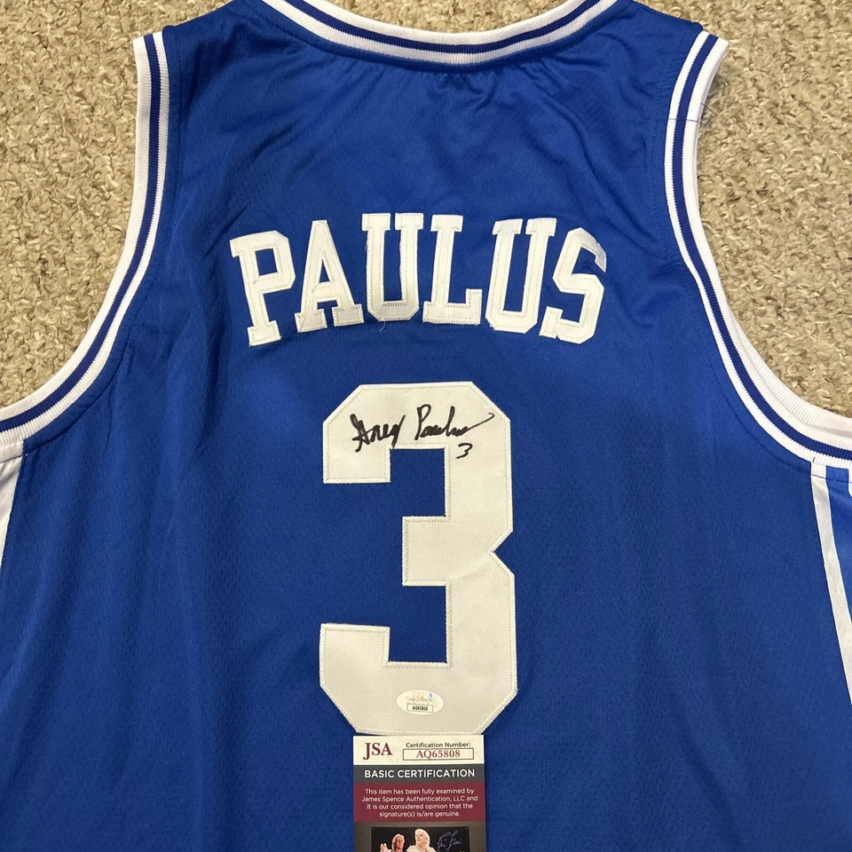 DUKE BLUE DEVILS- GREG PAULUS SIGNED AUTOGRAPH JERSEY JSA COA BASKETBALL  - Image 2 of 4