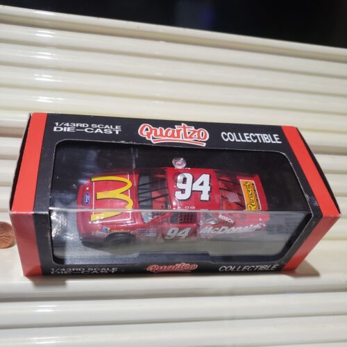 Quartzo 2040 BILL ELLIOT #94 McDONALD'S Ford Thunderbird New Mint in C9 Mint Box - Picture 3 of 7
