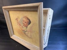 VINTAGE BABY NURSERY CUPBOARD/ CABINET  HANG ON WALL/INSERT IN WALL 