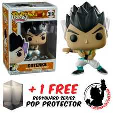FUNKO POP DRAGON BALL SUPER GOTENKS #319 EXCLUSIVE VINYL FIGURE + POP PROTECTOR