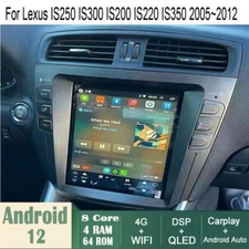 Car Android Gps Navigation Wifi 10.4" For Lexus Is250 Is300 Is200 Is350 05~12