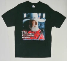 Charlie Daniels Band Redneck Fiddlin' Man Concert Tour T-Shirt Sz L Made in USA 