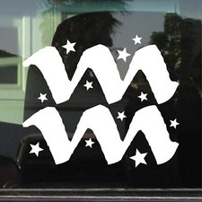 Aquarius Horoscope Zodiac Symbol Custom Vinyl Sticker Decal