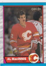 89/90 OPC..AL MacINNIS...CARD # 49..FLAMES..FREE COMBINED SHIPPING