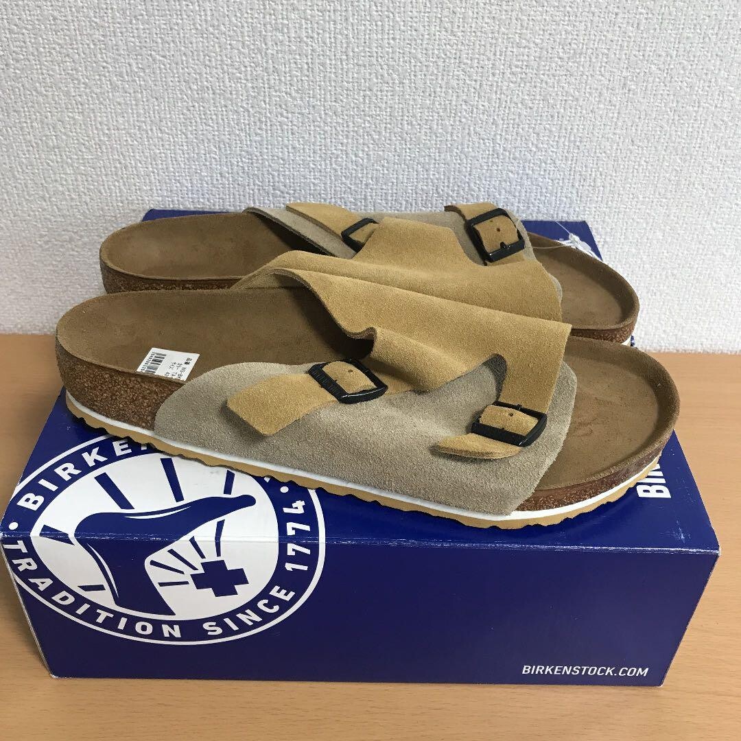 BIRKENSTOCK ZURICH BS Sandals Taupe Sand Regular Size 43 US