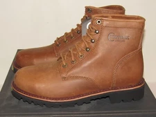 Chippewa Classic 2.0 6" Plain Boots Mens 11 Bourbon Brown Steel Toe Leather Lace