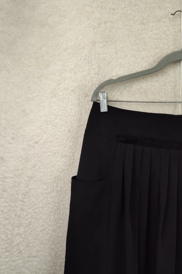 Falda Simply Vera Vera Wang para mujer 12 negra mezcla de polietileno bolsillos plisados mini ajuste Foto 2 de 4