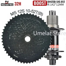 12 Speed Cassette Sprocket MTB Bicycle Cube 10-50/52T Freewheel Hub For Shimano