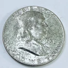 1958 P FRANKLIN HALF DOLLAR 90% SILVER UNCIRCULATED COIN FROM SET #7487