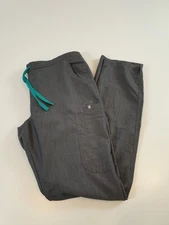 Figs Pants Women's High Waisted Yola Skinny Scrub Pants Medium Tall Gray