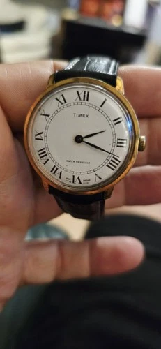 Vintage timex marlin watch from great britain wind up works well keeps time...