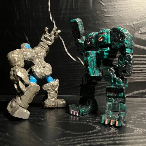 Gobots - "ROCK LORDS!" Basic Figures: Granite & Sticks 'N Stones (1986) Loose