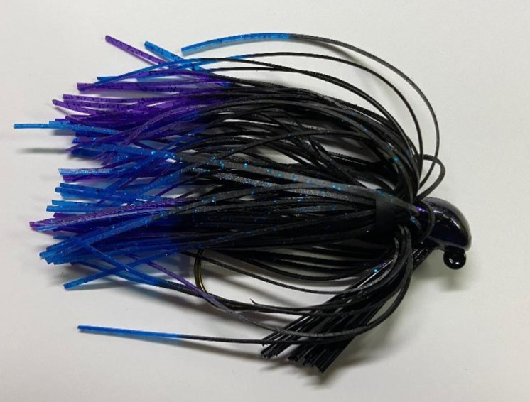 Vintage Stanley Jig 3/16 Oz Beautiful Purple and Black Unused 01